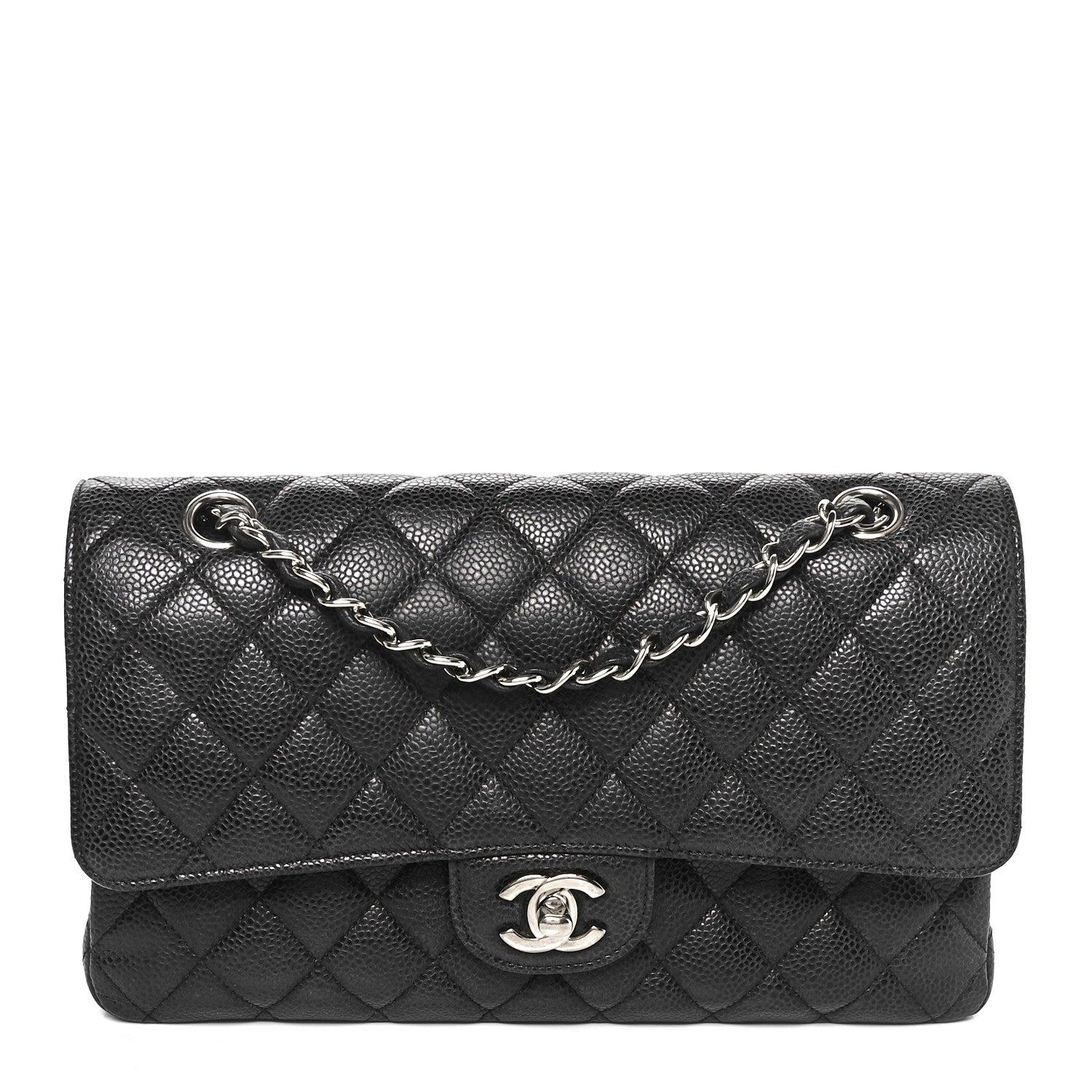 Chanel Caviar Quilted Medium Double Flap Black 1 of 10