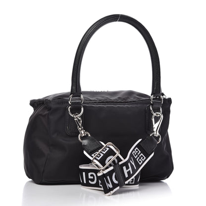 Givenchy Nylon Small Pandora Logo Strap Black 3 of 12