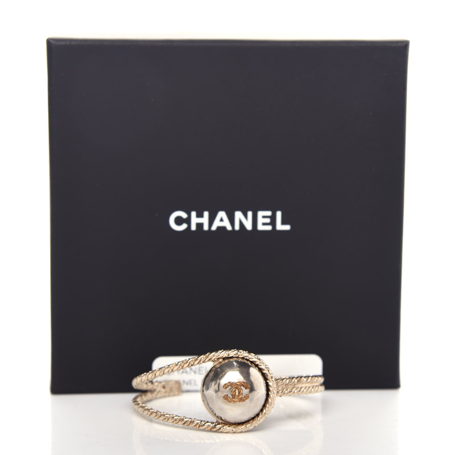 Chanel Pearl CC Cuff Gold 5 of 5