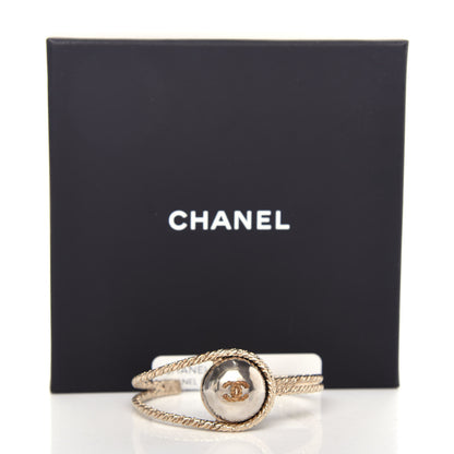 Chanel Pearl CC Cuff Gold 5 of 5