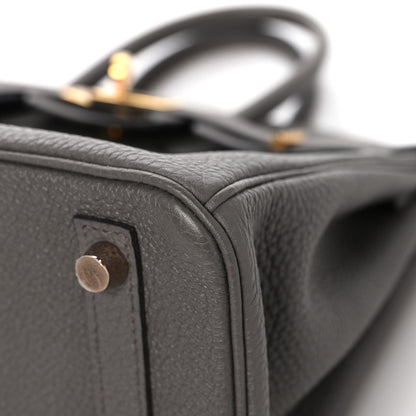 Hermes Togo Birkin 25 Etain 10 of 12