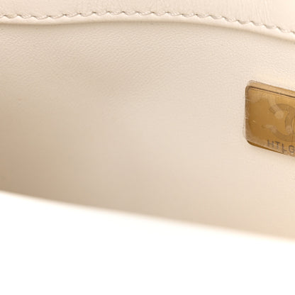 Chanel Sequin Mini Rectangular Flap White 6 of 10