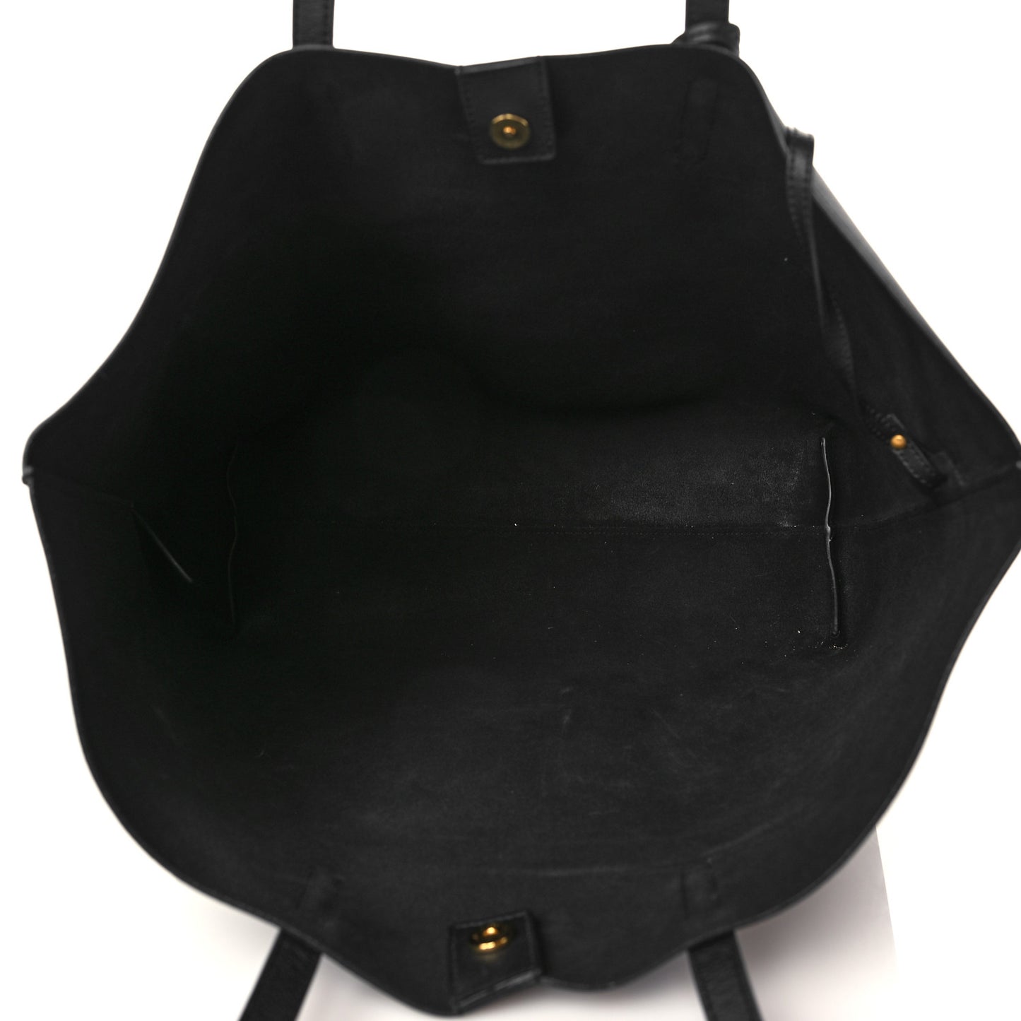 Calfskin Large Shopping Tote Black