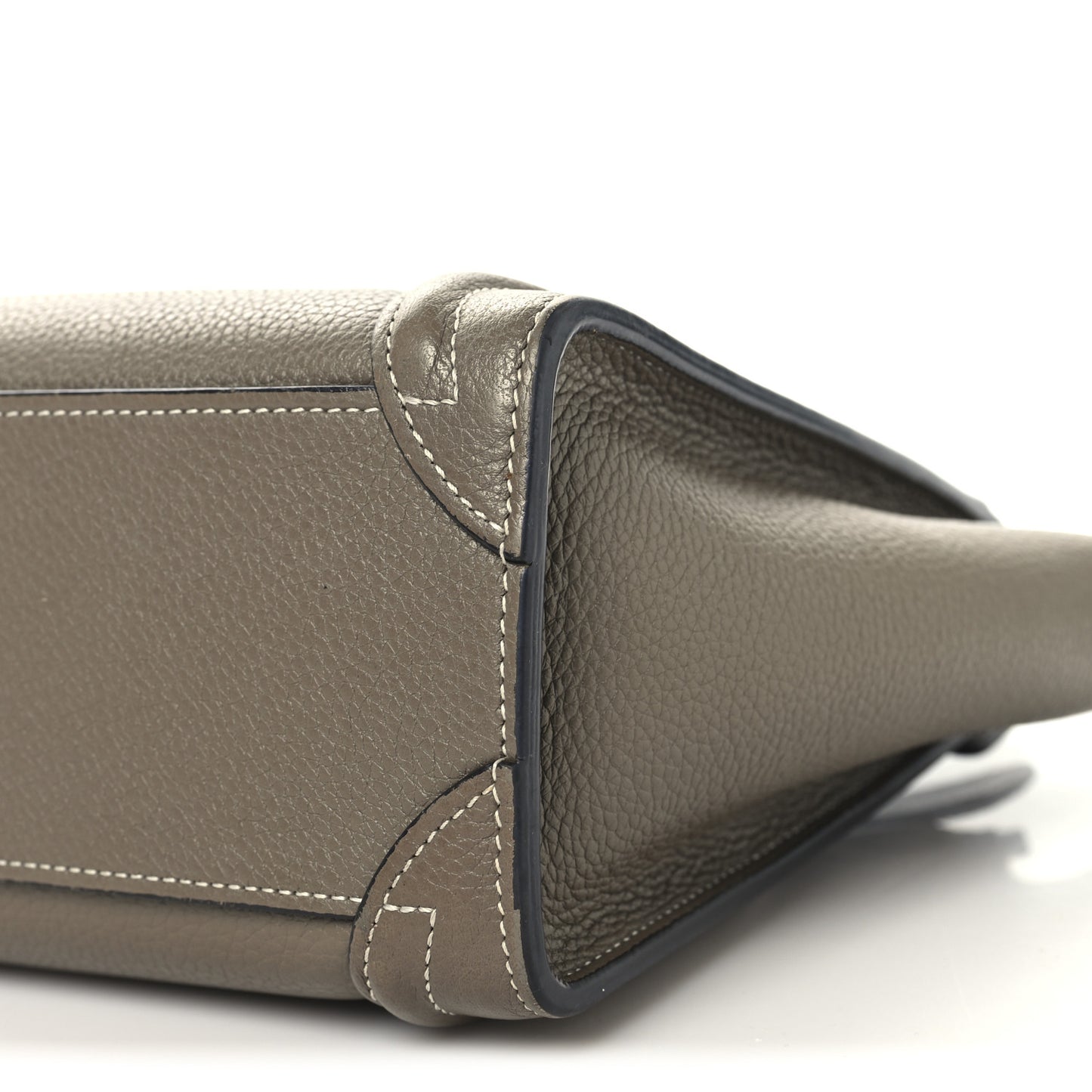 Drummed Calfskin Nano Luggage Souris