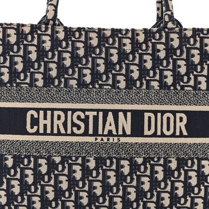 Christian Dior Oblique Medium Book Tote Blue Multicolor 8 of 11