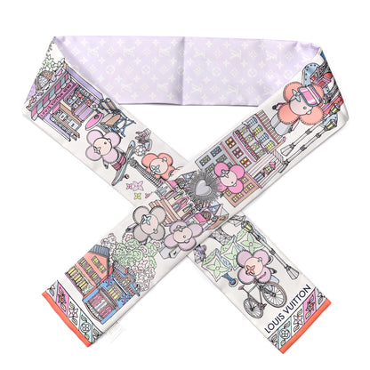 Louis Vuitton Silk Monogram Hide and Seek Bandeau Mauve 1 of 4