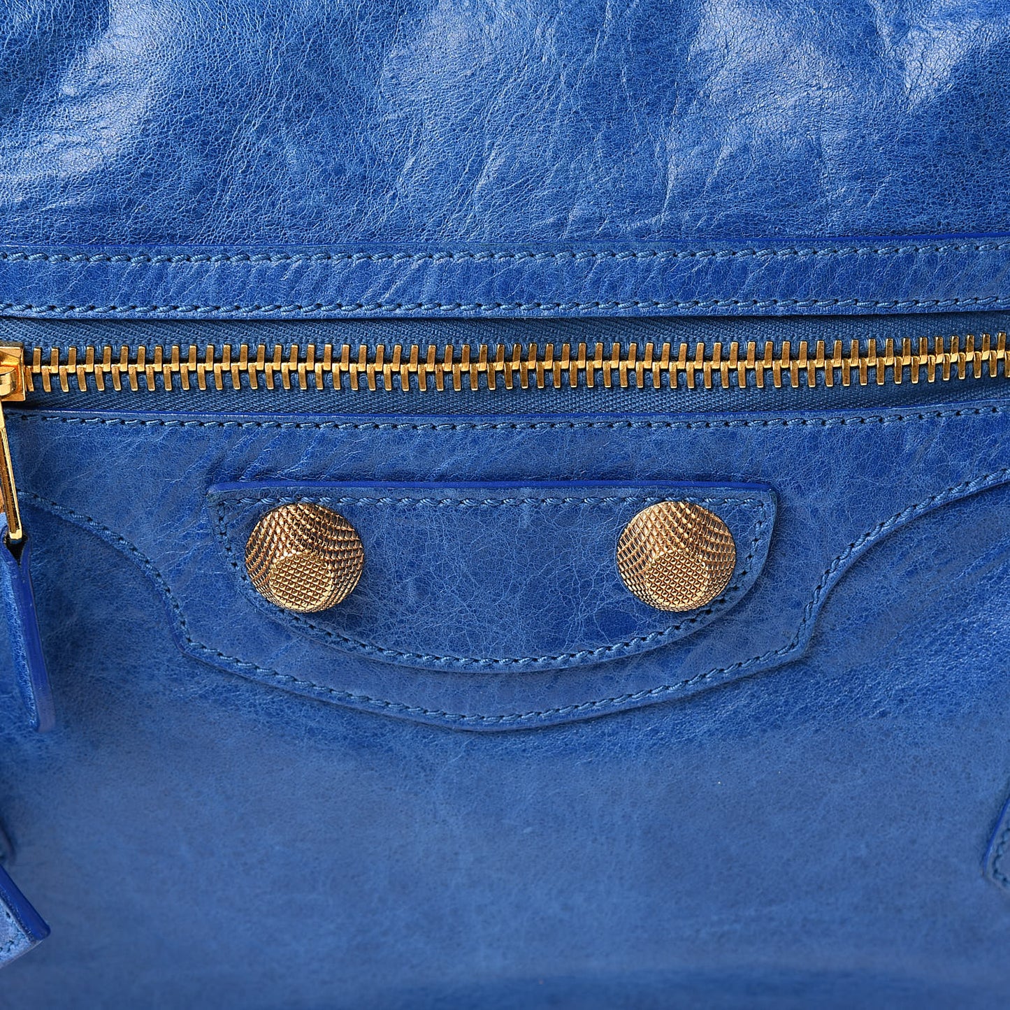 Chevre Giant 21 Gold Hardware Hobo French Bleu