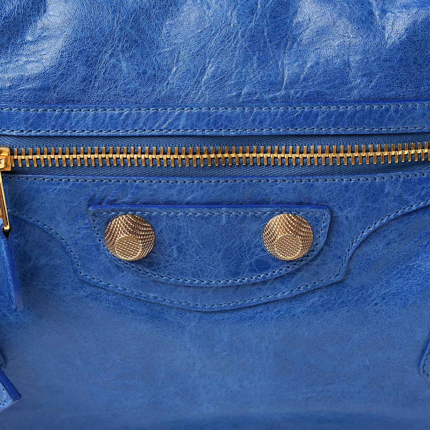 Balenciaga Chevre Giant 21 Gold Hardware Hobo French Bleu 12 of 12