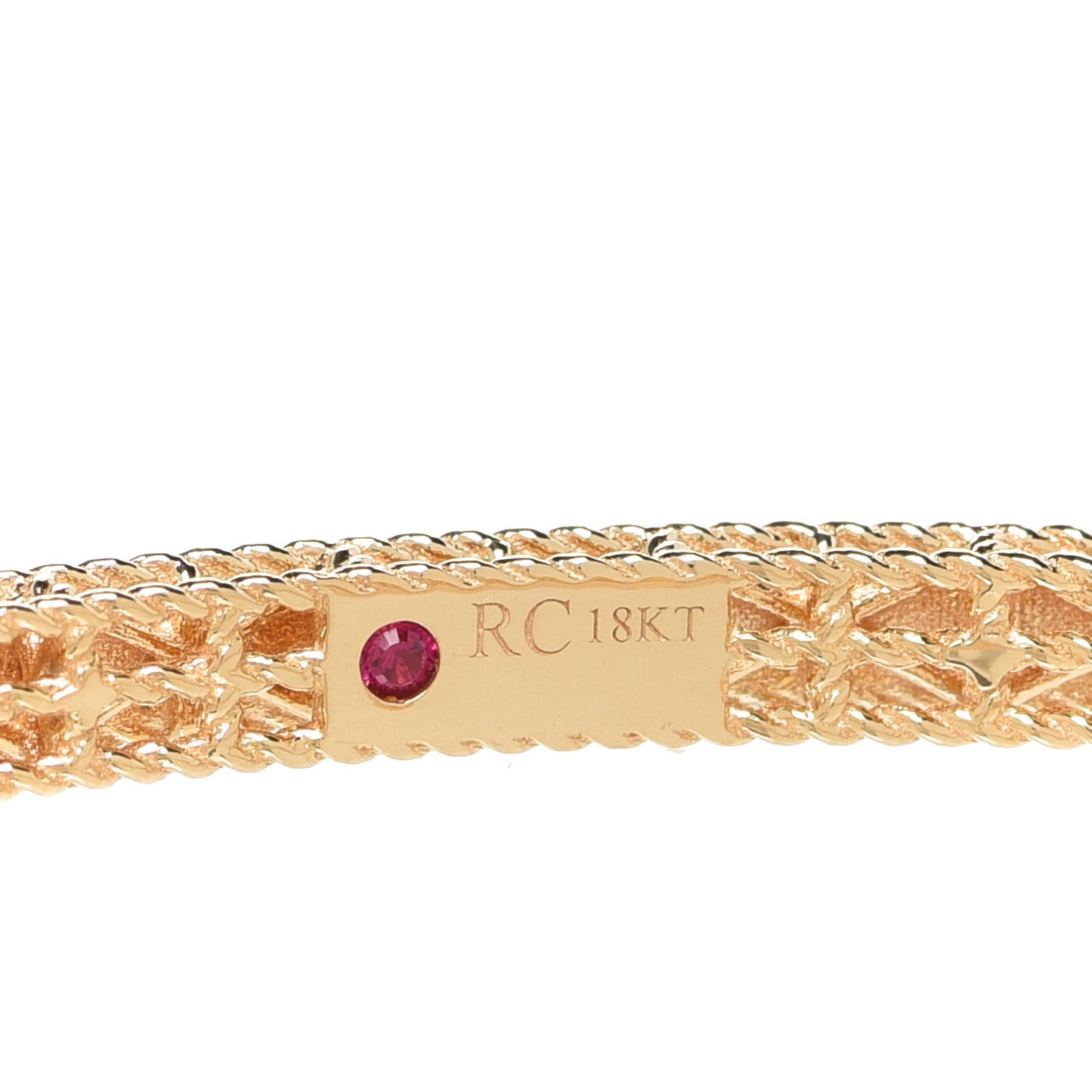18K Yellow Gold Diamond Symphony Diamond Bangle Bracelet