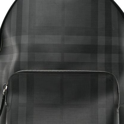 Burberry PVC Check Abbeydale Simple Backpack Black Grey 7 of 12