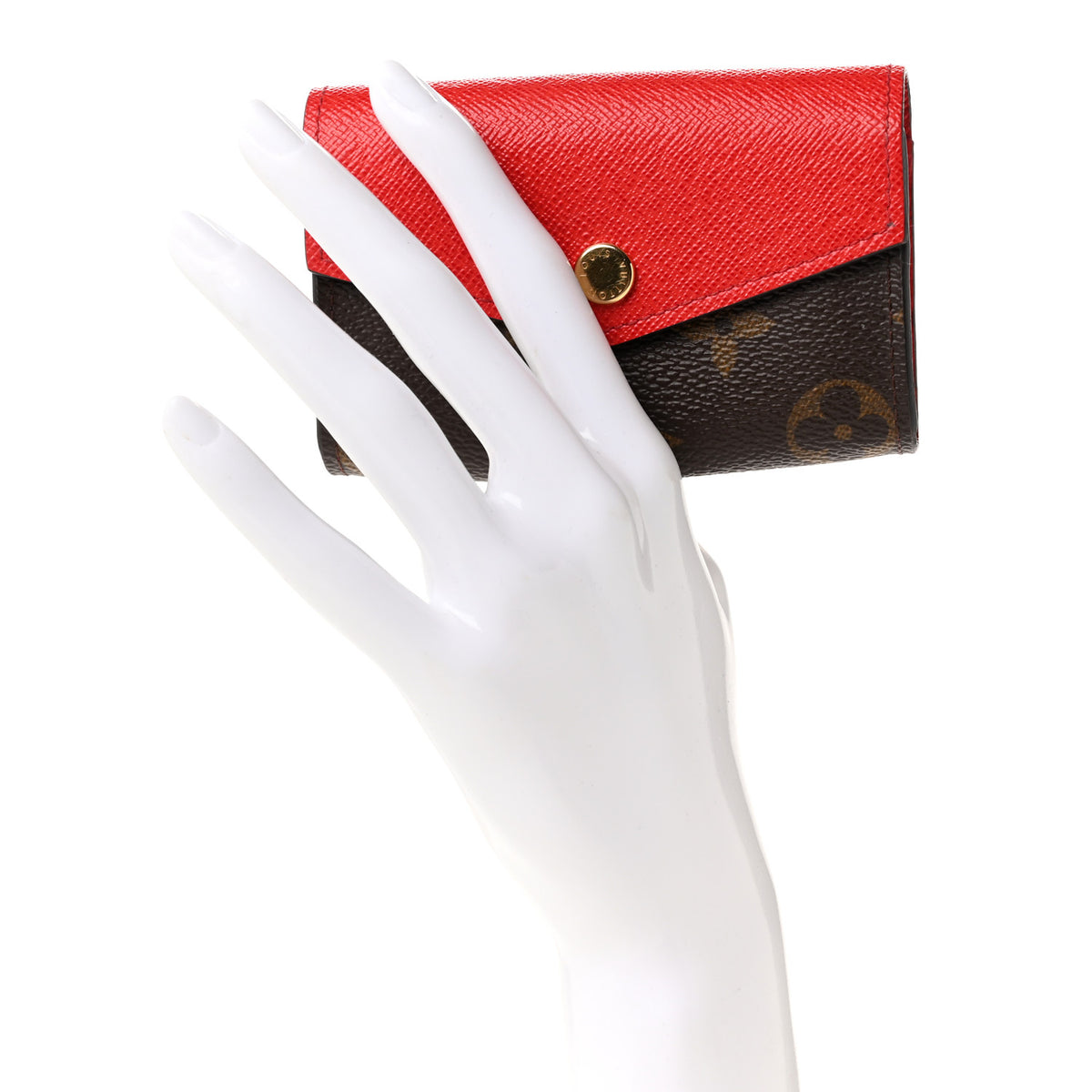 Monogram Sarah Multicartes Coquelicot
