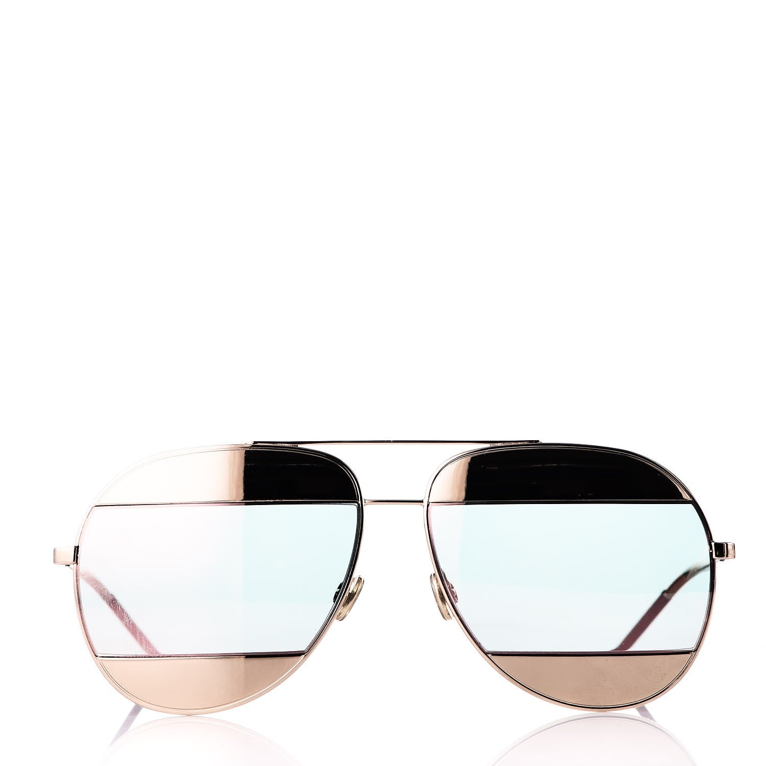 Christian Dior Split 1 Aviator Sunglasses Rose Gold 2 of 7