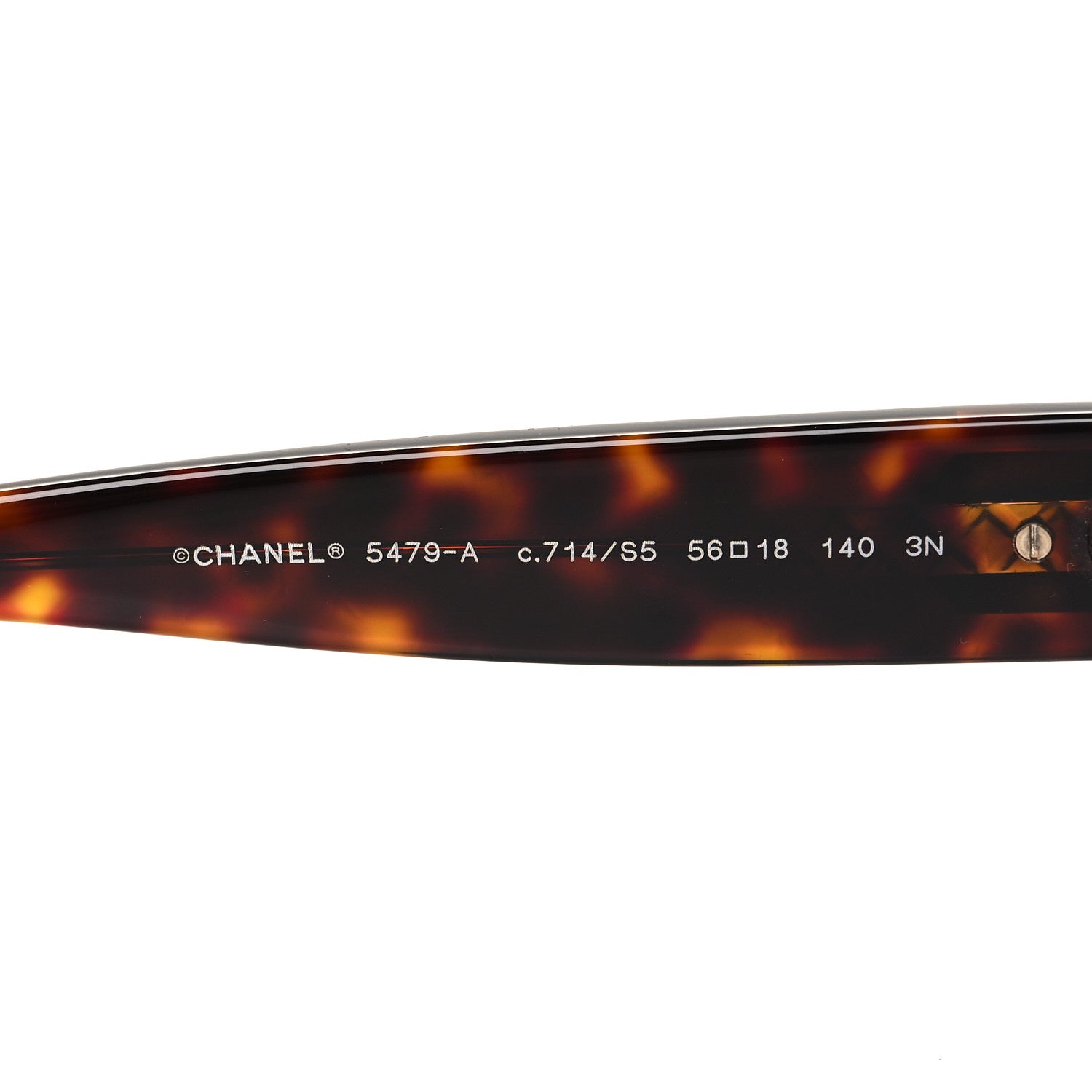 Chanel Acetate Square Strass CC Sunglasses 5479-A Tortoise 5 of 8
