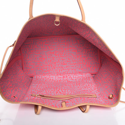 Louis Vuitton Monogram Graffiti Neverfull GM Fuchsia 5 of 10