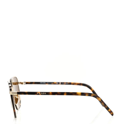 Prada Metal Aviator Sunglasses SPR59Y Pale Gold 3 of 8