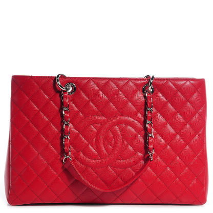 Chanel Caviar XL Grand Shopping Tote GST Red 1 of 7