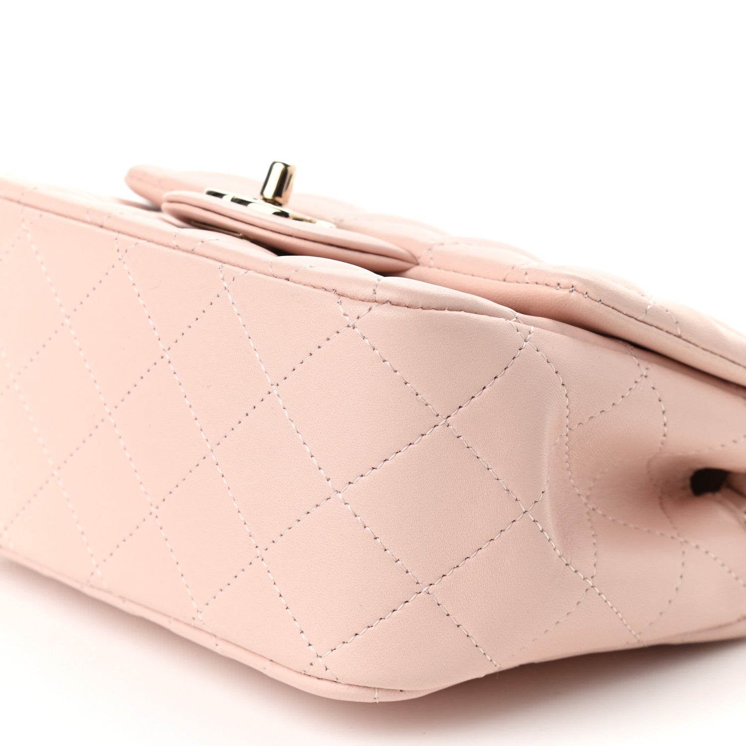 Chanel Lambskin Quilted Mini Square Flap Light Pink 9 of 9