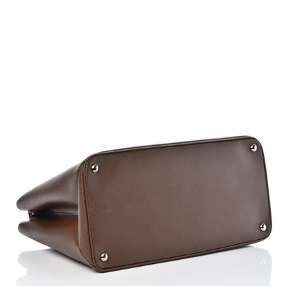 Prada Saffiano Cuir Twin Tote Cocoa 4 of 11