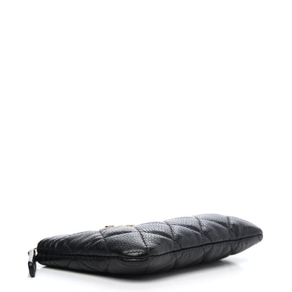 Chanel Caviar Quilted Zipped Boy Pouch Black 3 of 4