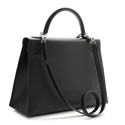 Hermes Epsom Kelly Sellier 32 Black 3 of 13