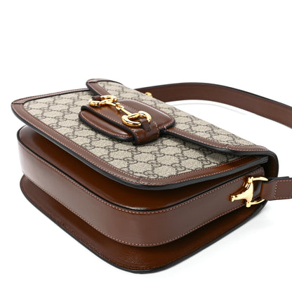 Gucci GG Supreme Monogram Horsebit 1955 Shoulder Bag Beige Brown Sugar 13 of 13