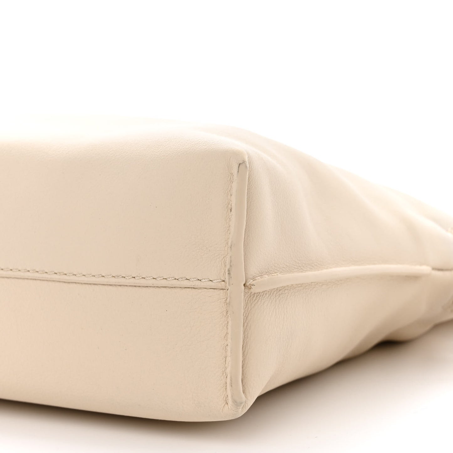 Calfskin Mini Flamenco Knot Clutch Angora