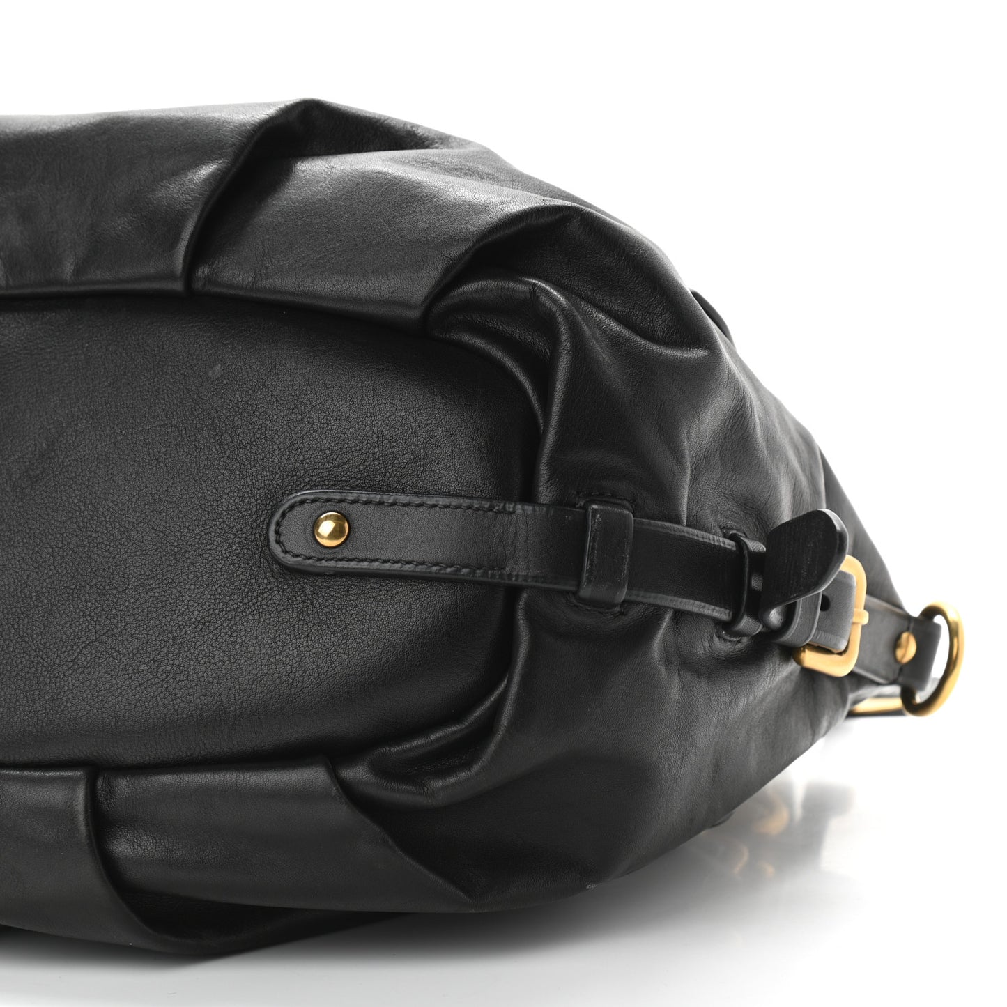 Vitello Soft Shopping Satchel Black