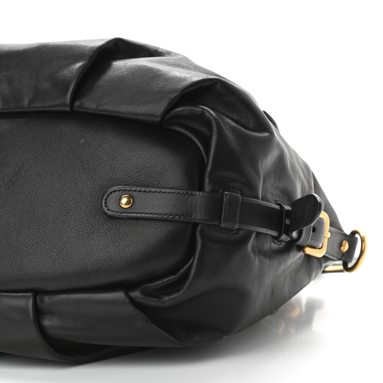 Prada Vitello Soft Shopping Satchel Black 9 of 14