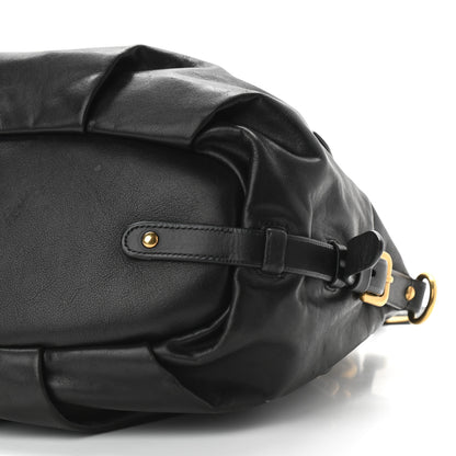 Prada Vitello Soft Shopping Satchel Black 9 of 14