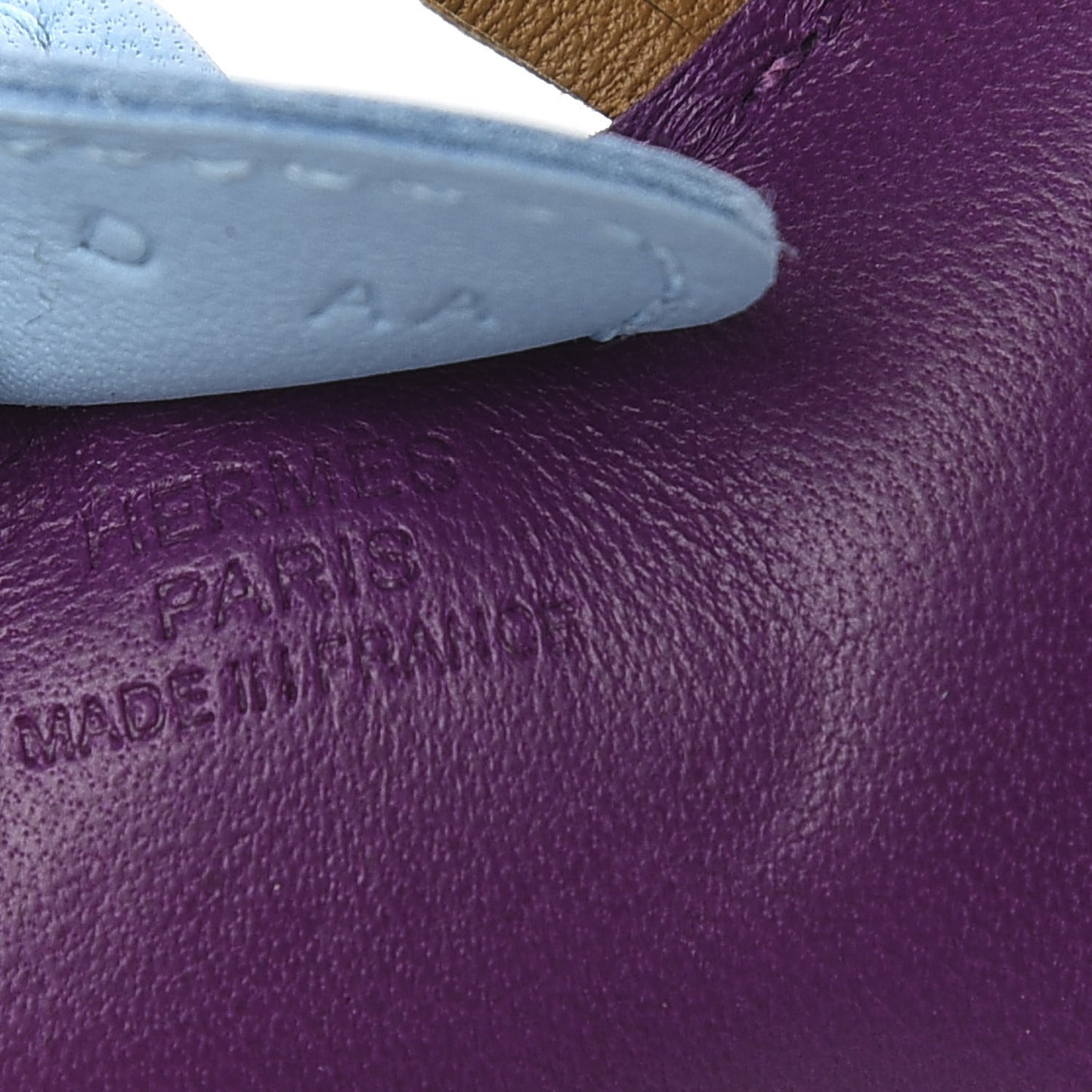 Milo Lambskin Grigri Rodeo Horse Bag Charm PM Violet Celeste Kraft