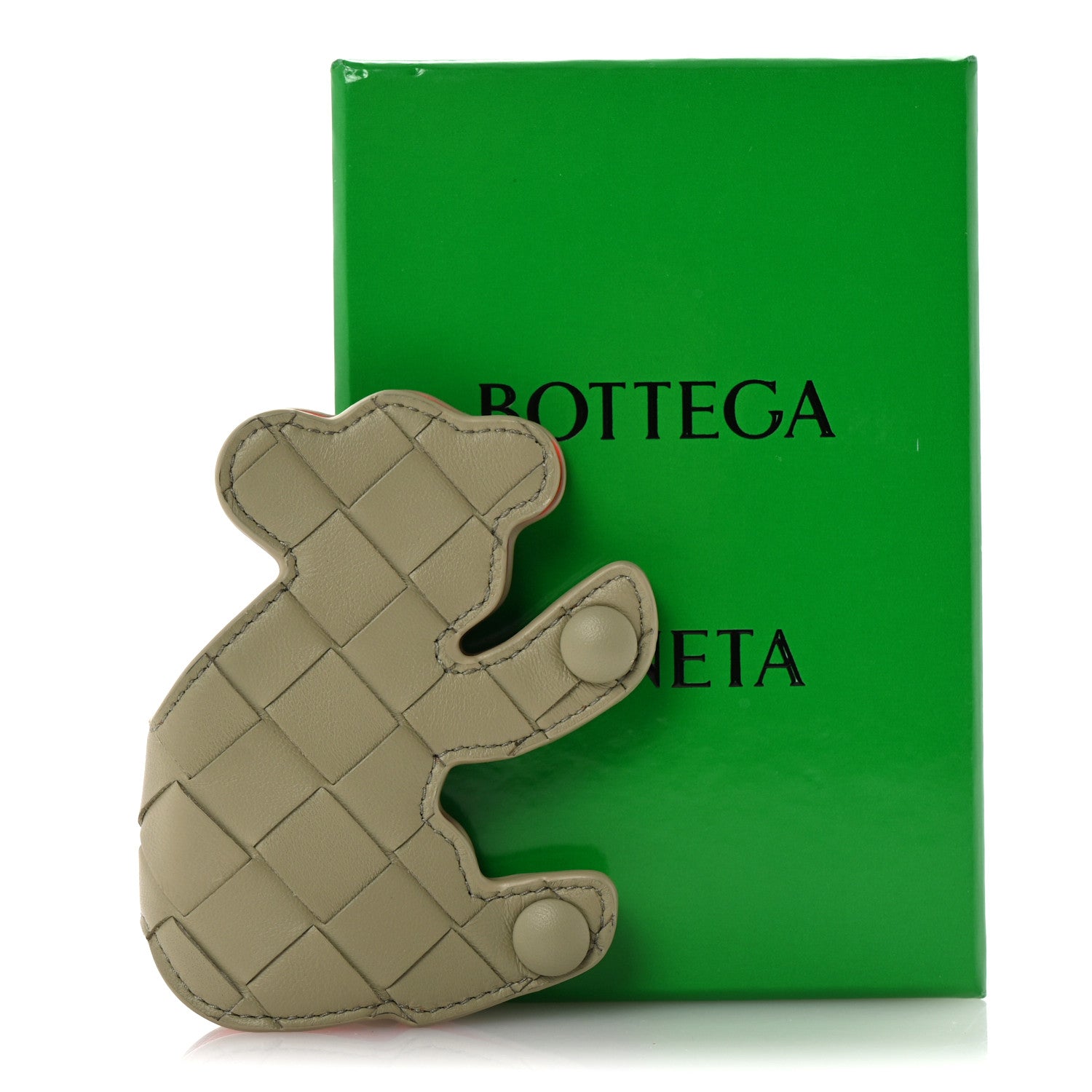 bottega veneta チャーム Bottega Veneta Nappa Intrecciato Koala Bag Charm Travertine Orange
