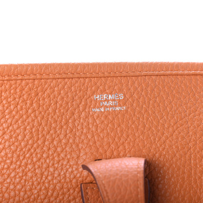 Hermes Taurillon Clemence Evelyne III PM Orange 7 of 12