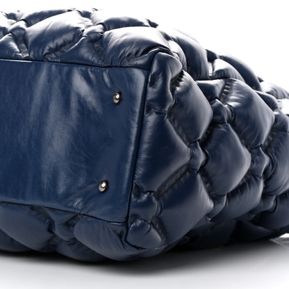 Chanel Calfskin Quilted Large Chesterfield Tote Navy 11 of 12