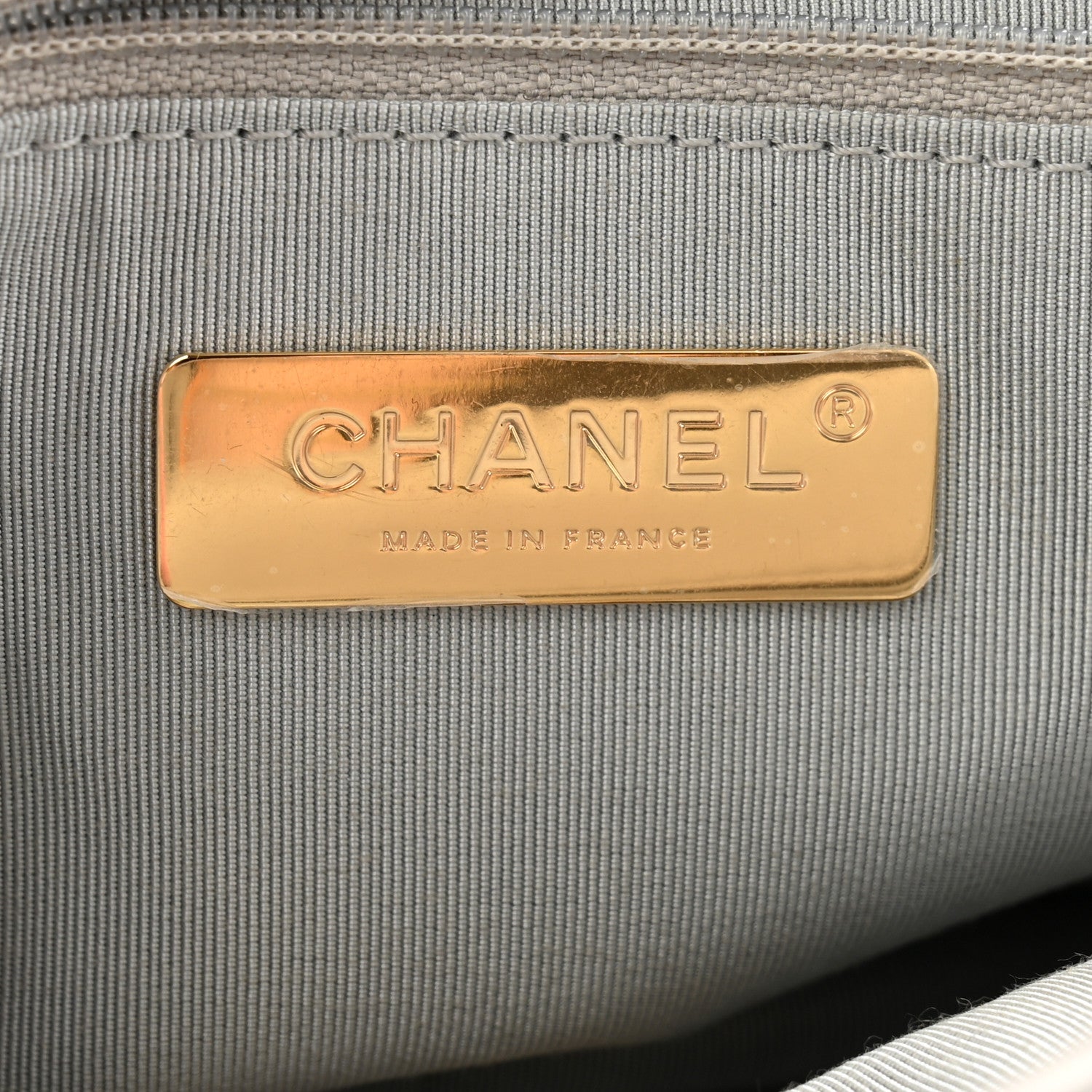 Chanel Lambskin Quilted Medium Chanel 19 Flap Grey 6 of 12