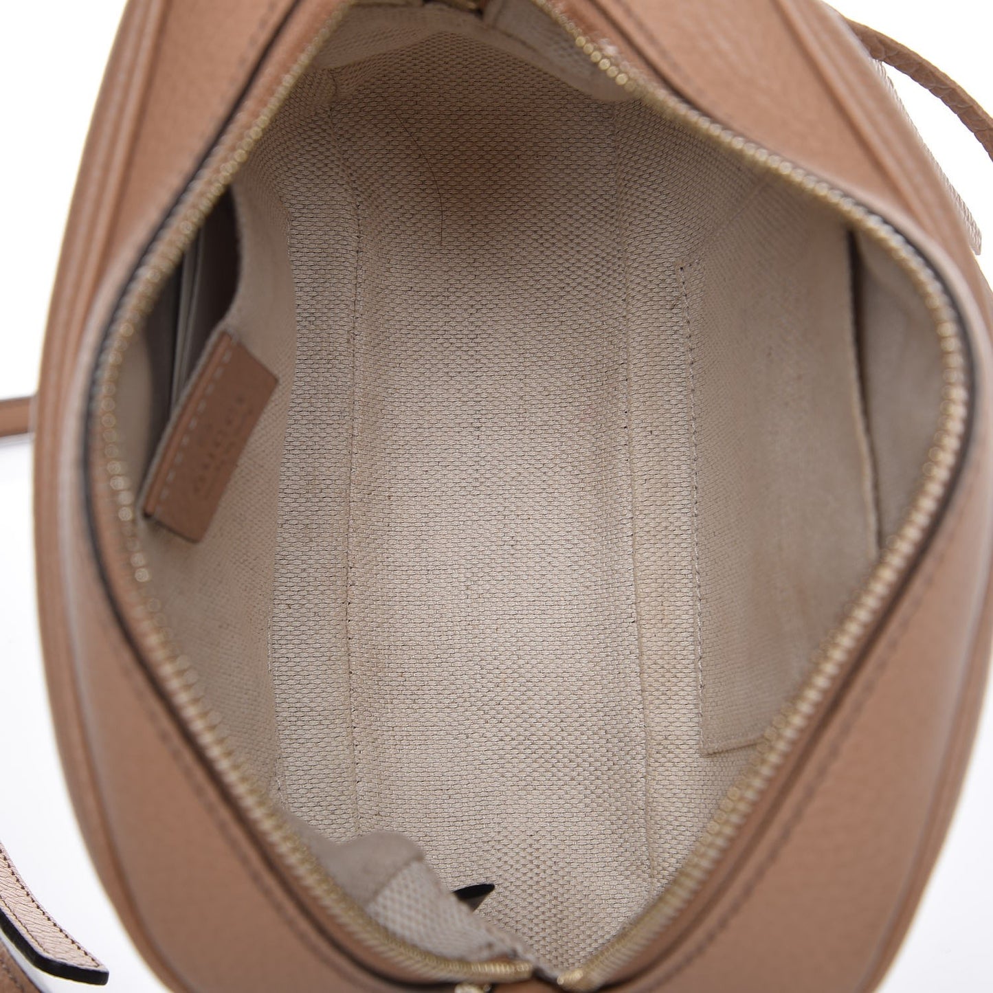 Pebbled Calfskin Small Soho Disco Bag Camelia