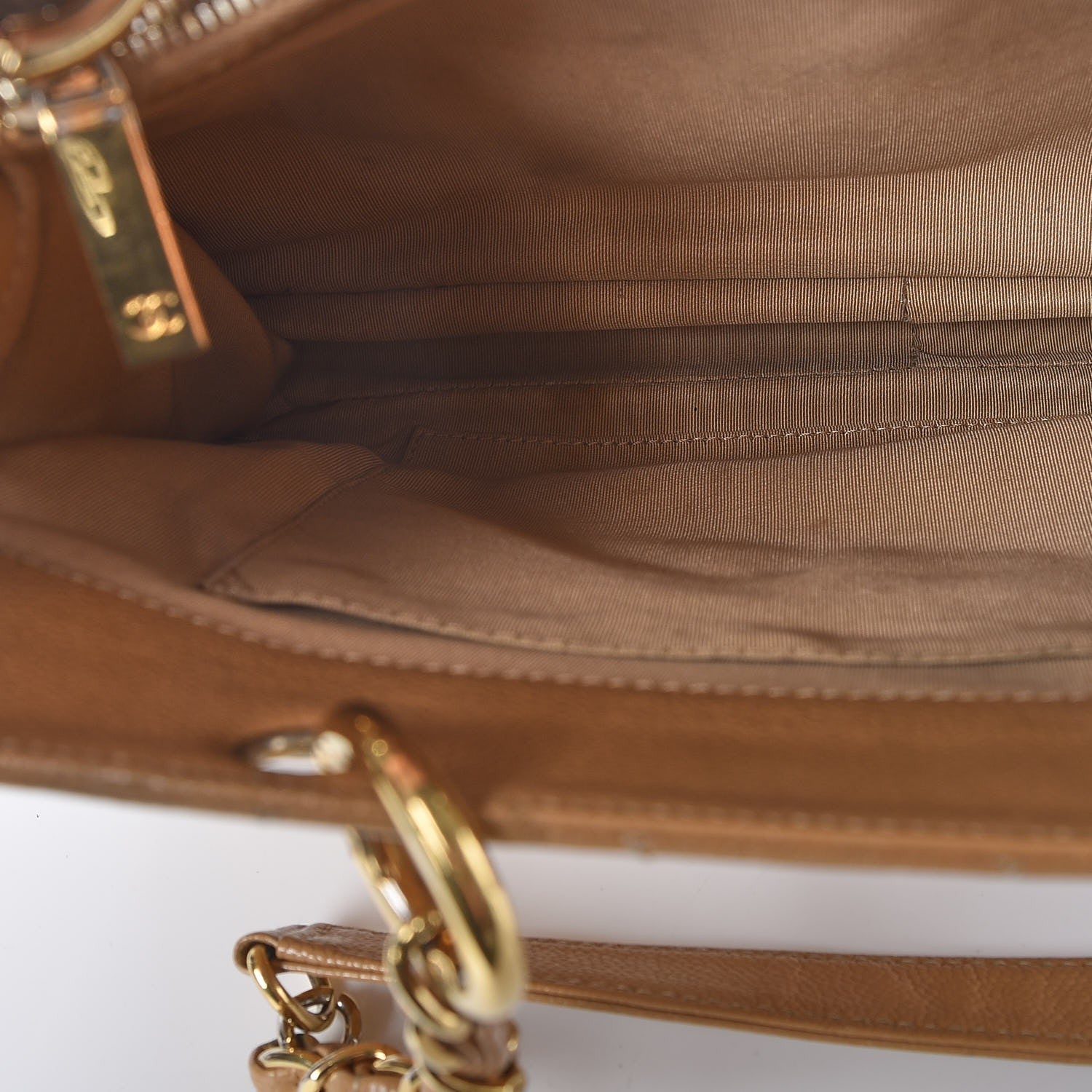Chanel Caviar Quilted Grand Shopping Tote GST Beige 2 of 22