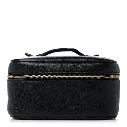 Chanel Caviar Vanity Cosmetic Case Black 1 of 12
