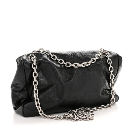 Balenciaga Arena Calfskin Small Monaco Chain Shoulder Bag Black 3 of 10