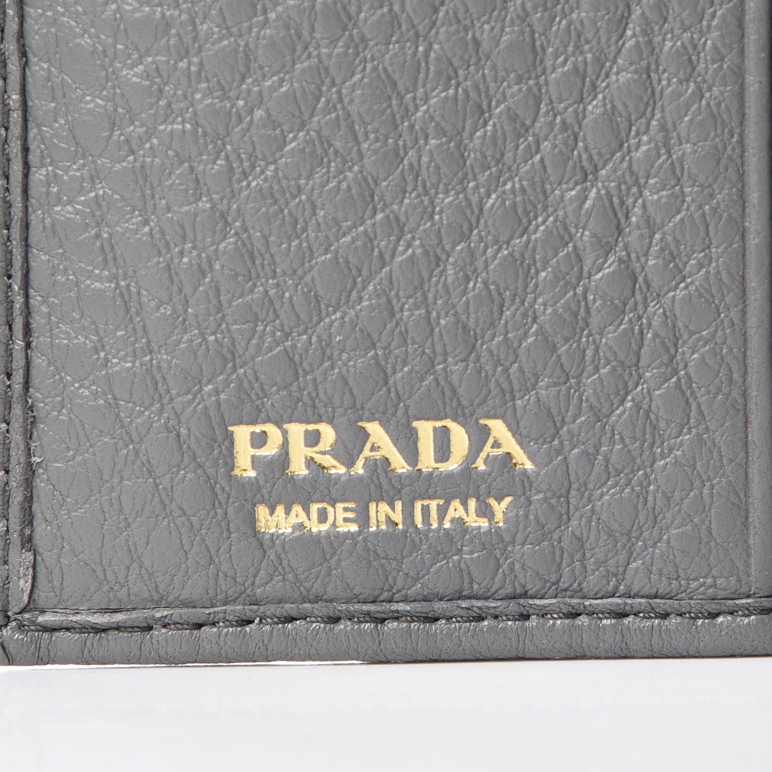 Prada Vitello Grain Bi-Fold Wallet Marmo 6 of 7