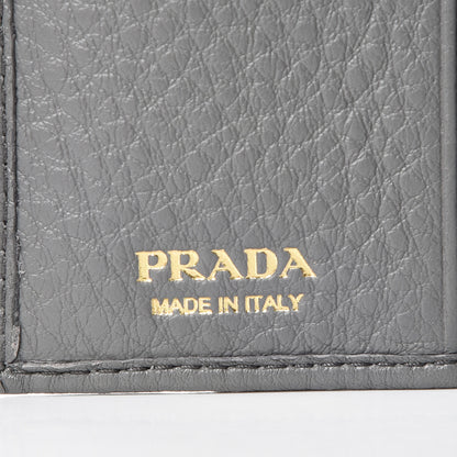 Prada Vitello Grain Bi-Fold Wallet Marmo 6 of 7