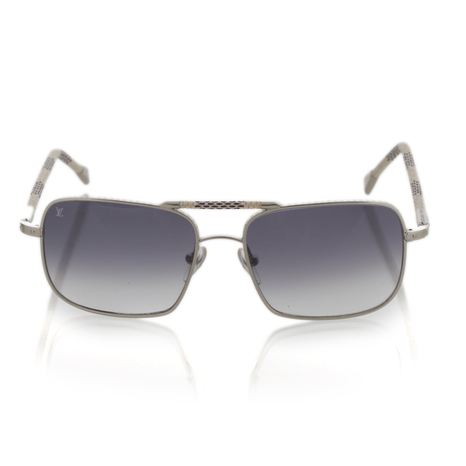 Louis Vuitton Damier Azur Canvas Conspiration Carre Sunglasses 4 of 12