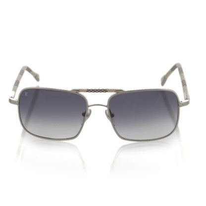 Louis Vuitton Damier Azur Canvas Conspiration Carre Sunglasses 4 of 12