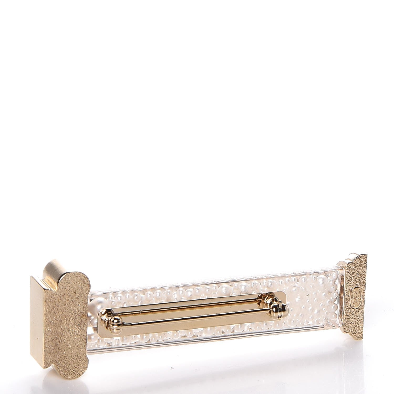 Chanel Pearl Ancient Greek Column Brooch Gold 3 of 5