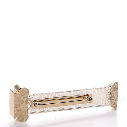 Chanel Pearl Ancient Greek Column Brooch Gold 3 of 5
