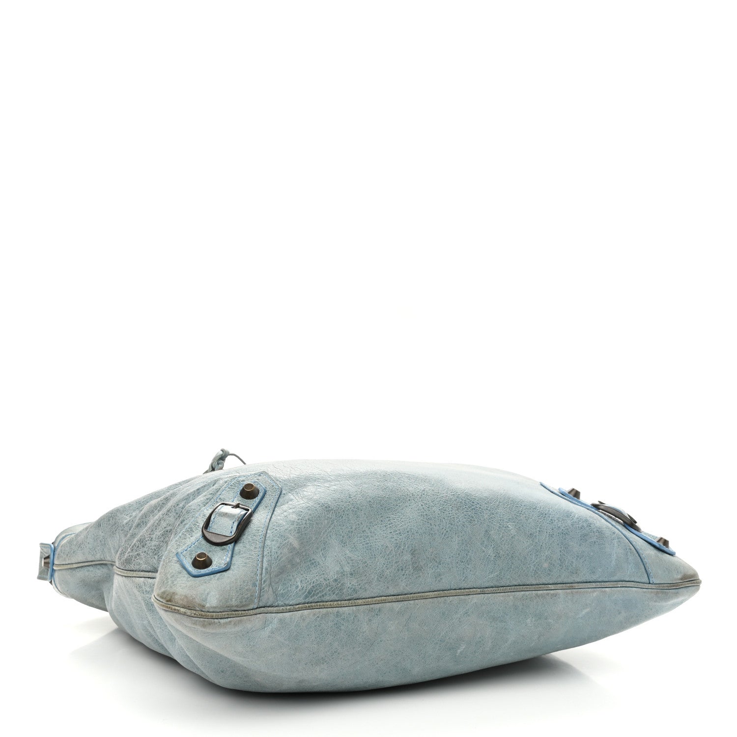 Balenciaga Chevre Classic Hardware Flat Messenger Sky Blue 4 of 12