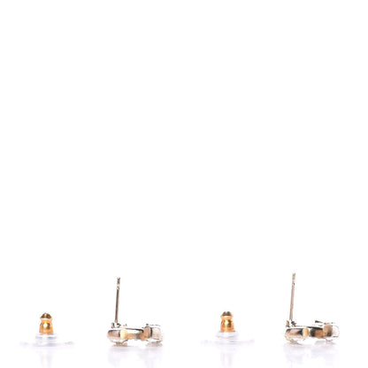 Chanel Crystal Baguette CC Earrings Gold 2 of 5