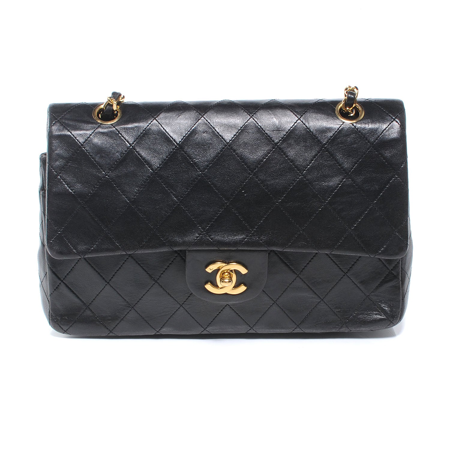 Chanel Lambskin Medium Double Flap Black 1 of 7