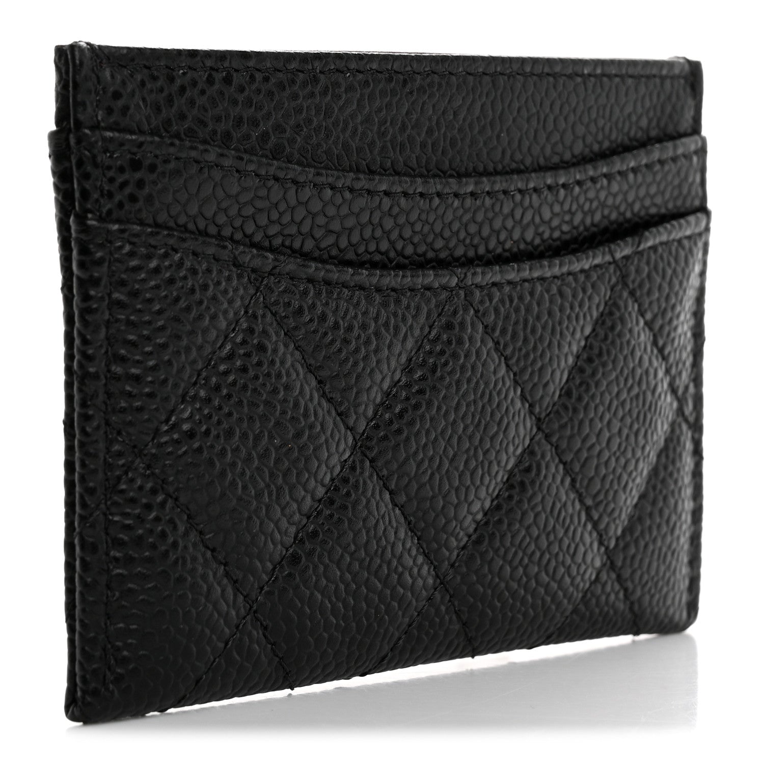 Chanel Caviar Quilted Card Holder Black 3 of 9