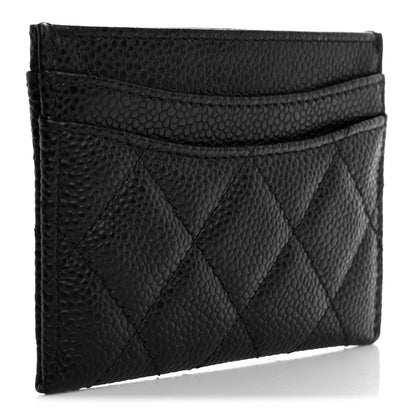 Chanel Caviar Quilted Card Holder Black 3 of 9