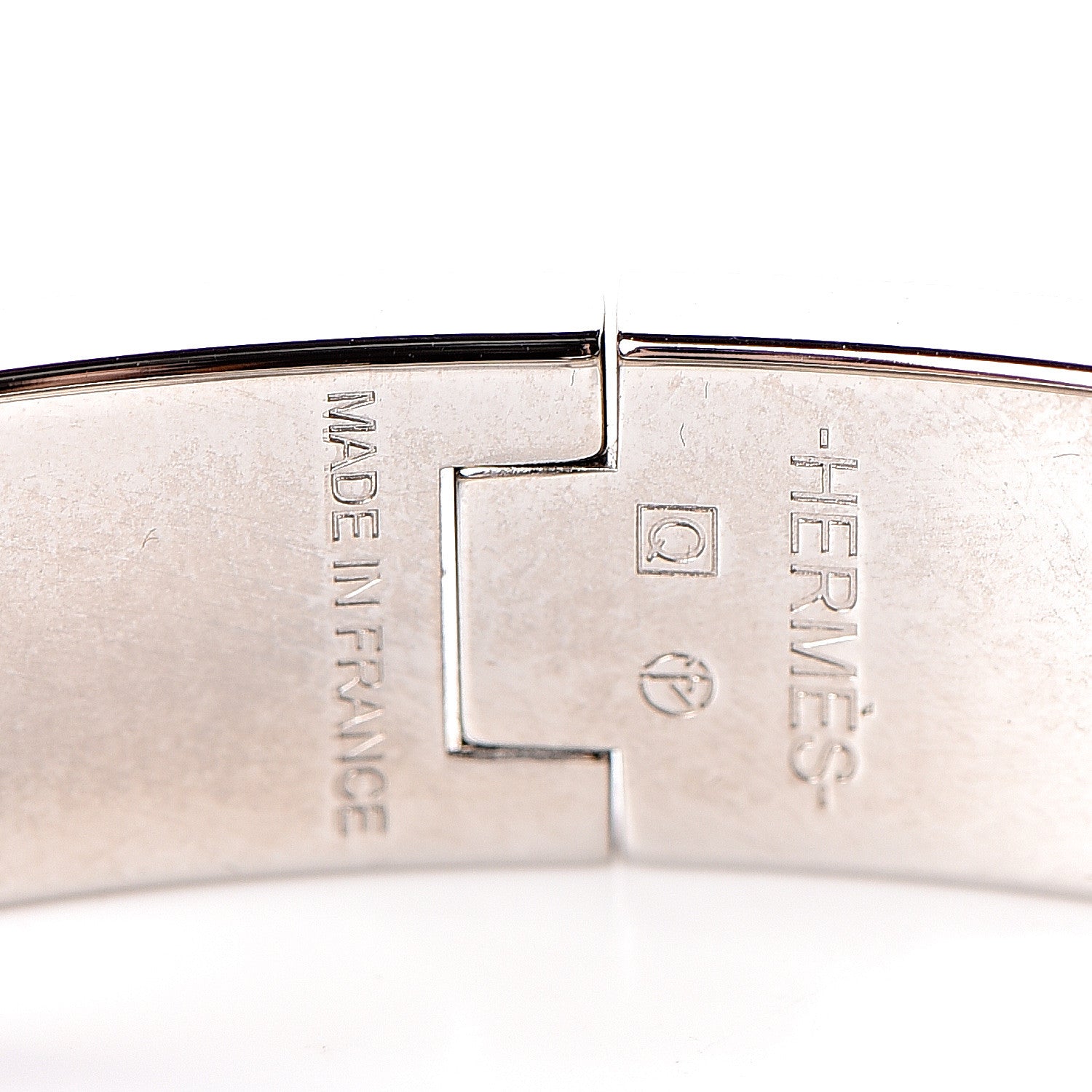 Hermes Enamel Narrow Clic Clac H Bracelet PM Bois De Rose 4 of 5